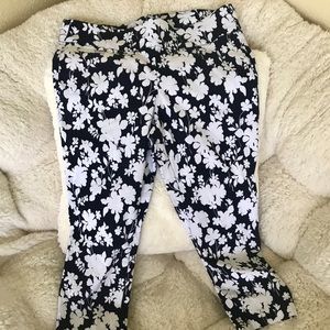 Rafaella Floral Skinny Comfort Stretch Capris